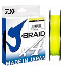 Daiwa J-Braid X4 Braid Line 135m Yellow