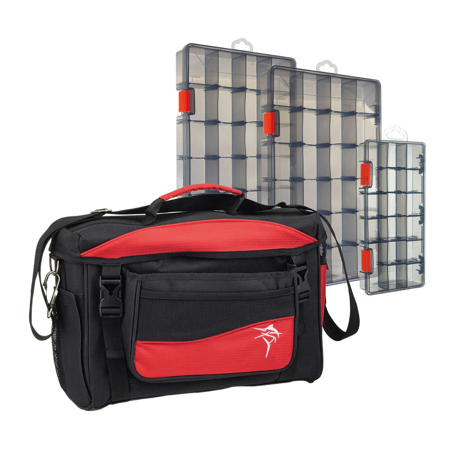 Jarvis Walker Medium Lure Bag with 3 Lure Boxes