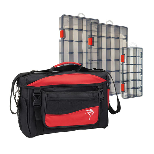 Jarvis Walker Medium Lure Bag with 3 Lure Boxes