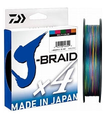 Daiwa J-Braid X4 Braid Line 300m Multicoloured