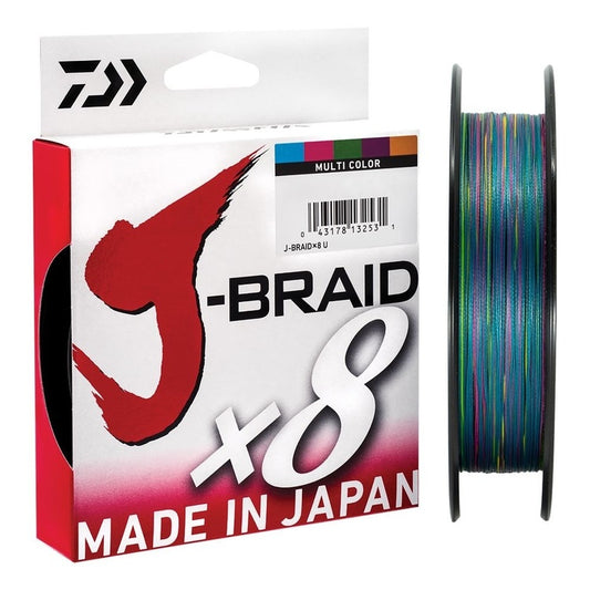 Daiwa J-Braid X8 Braid Line 300m Multicoloured