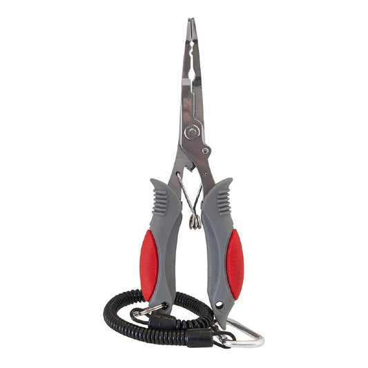 Jarvis Walker Pro Series 6'' Bent Nose Pliers with Braid Cutters Black 6 in