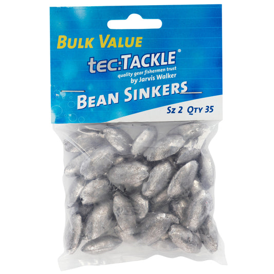 Jarvis Walker Tec Tackle Bean Sinkers -Value Packs