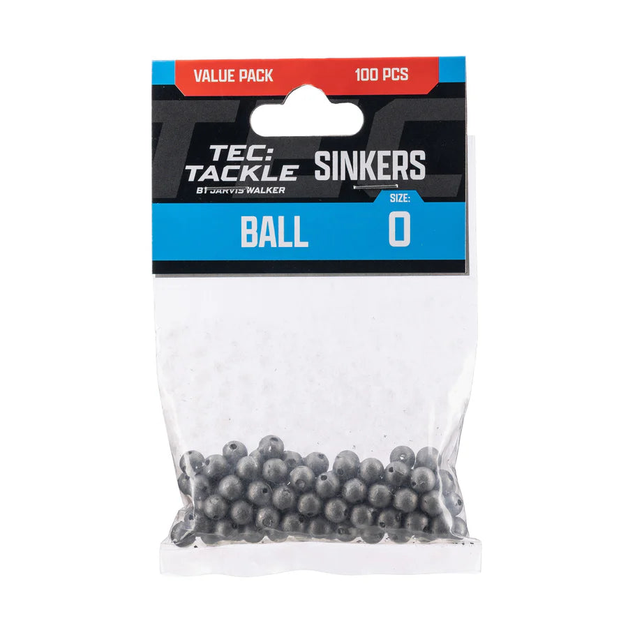 Jarvis Walker Tec Tackle Ball Sinkers - Value Packs